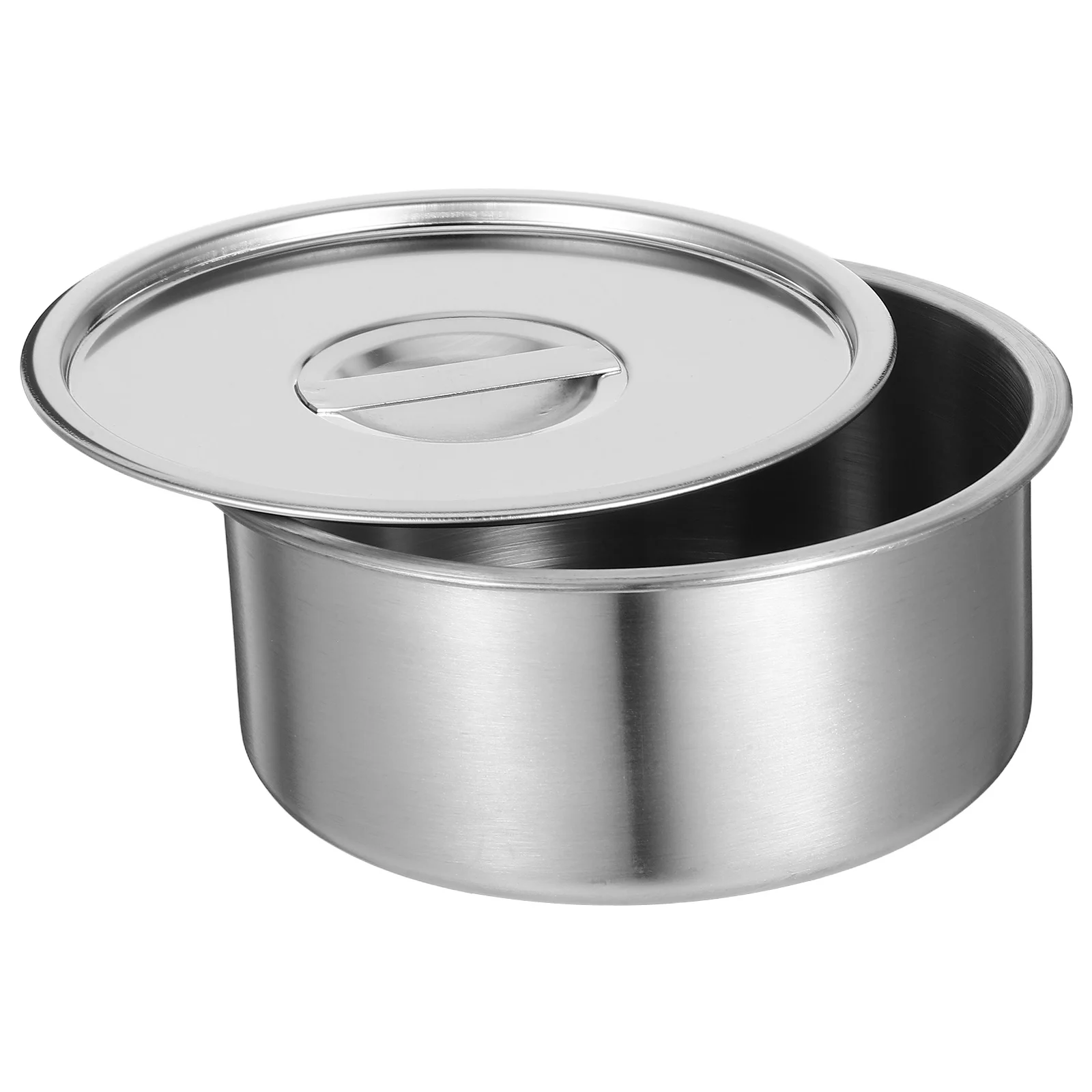 

14Cm Polished Stainless Steel Steamed Egg Bowl Lid Included Soup Dessert Serving Storage Container for Kitchen Hotel Restaurant