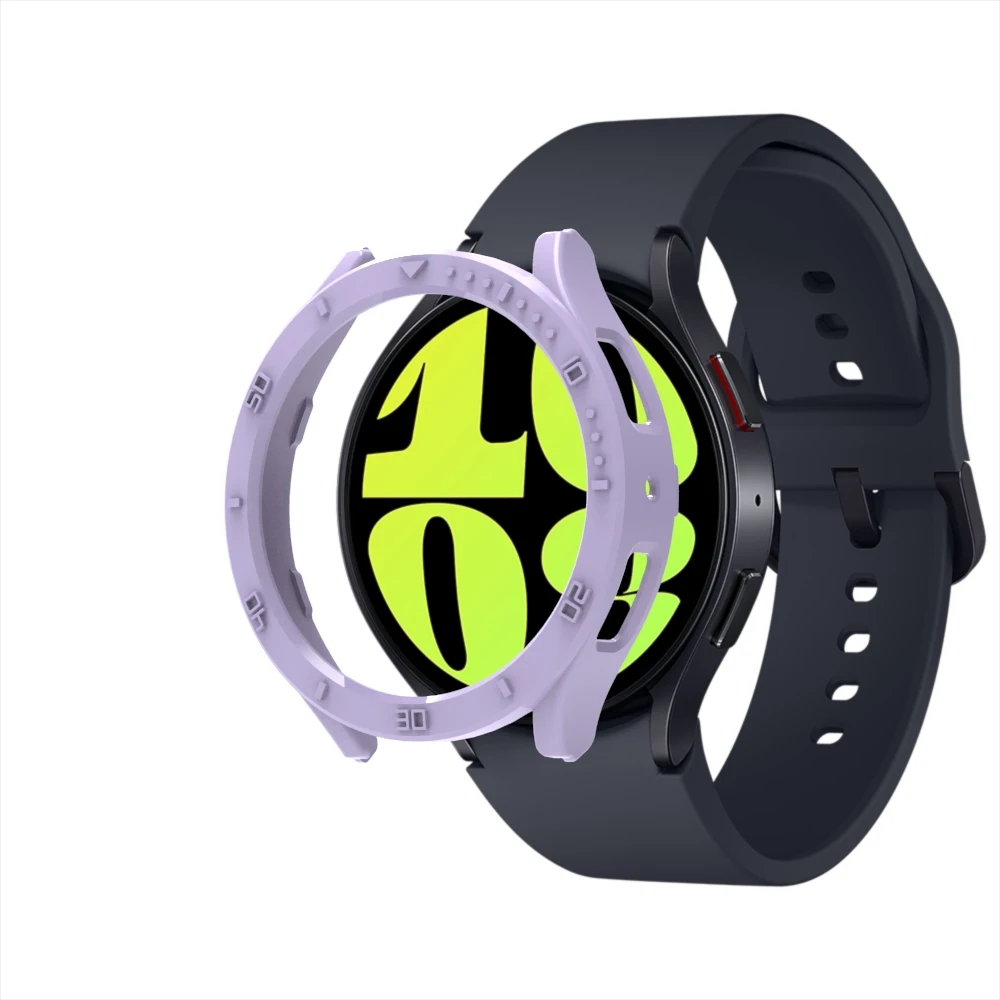 QZYLTD Custodia+vetro Samsung Galaxy Watch7 o 6 40 44mm Custodia mezza confezione per PC