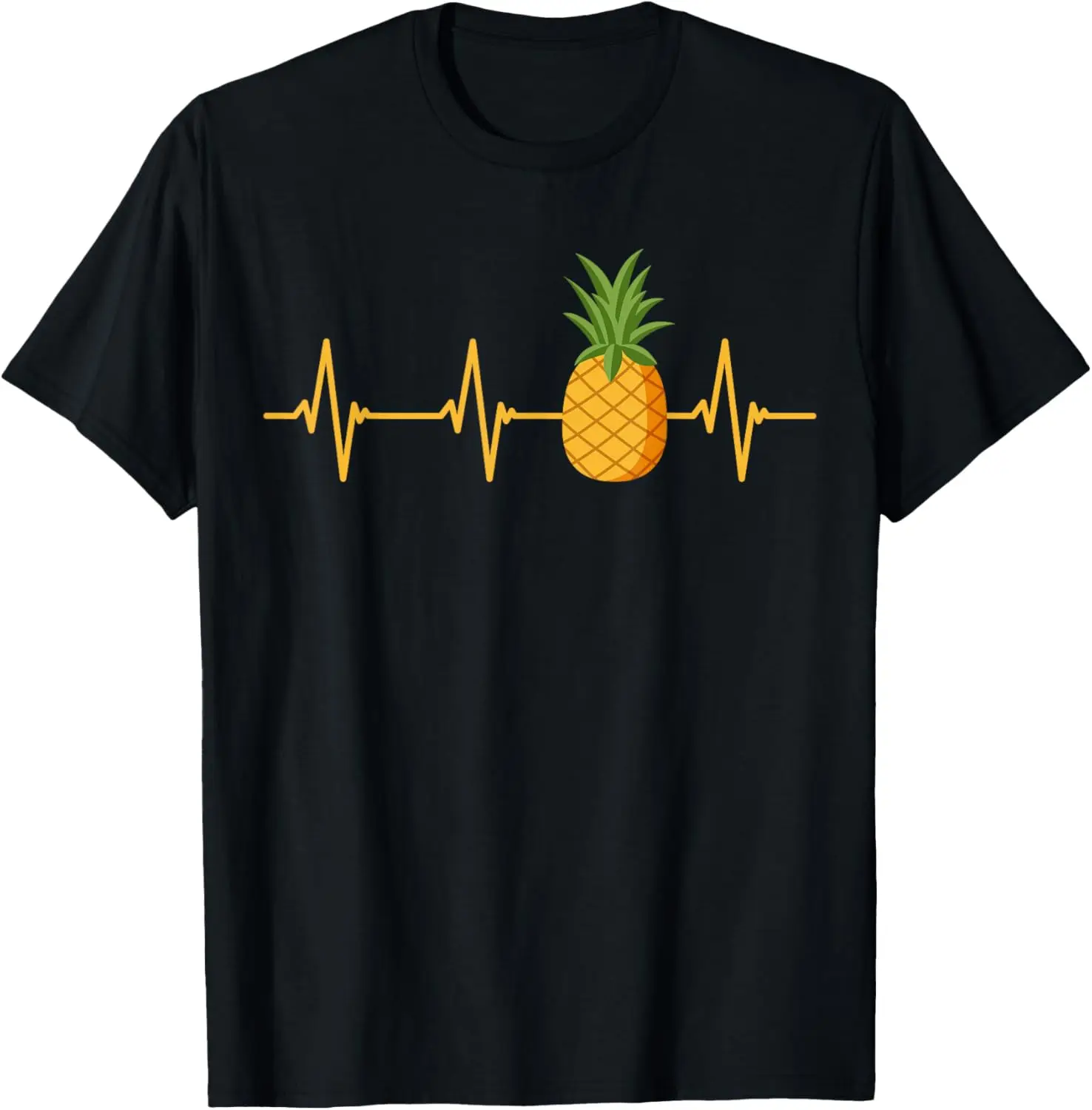 

Funny Pineapple Heartbeat Outfit Pulse Line Pineapple T-Shirt