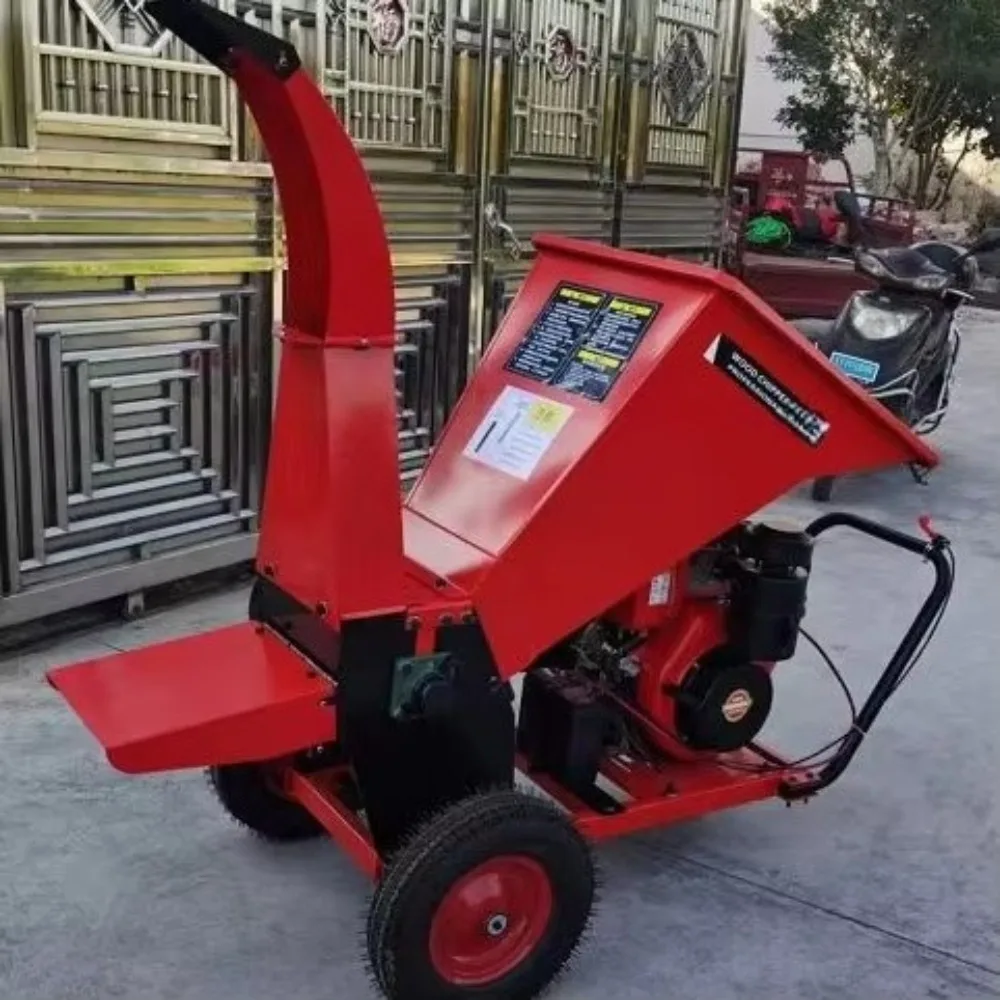 1-Year Engine Warranty Mobile Steel Garden Pruning Branch Grinder Weed Crusher and Slicer