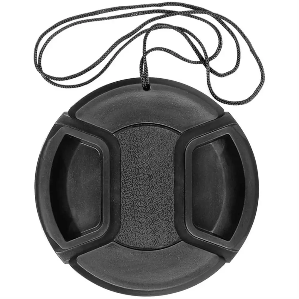 DSLR Camera Snap-on Camera Lens Cap Front Lens Cap Anti-lose Cord Camera Lens Cover For Canon Lens Cap 37mm 49mm 52mm