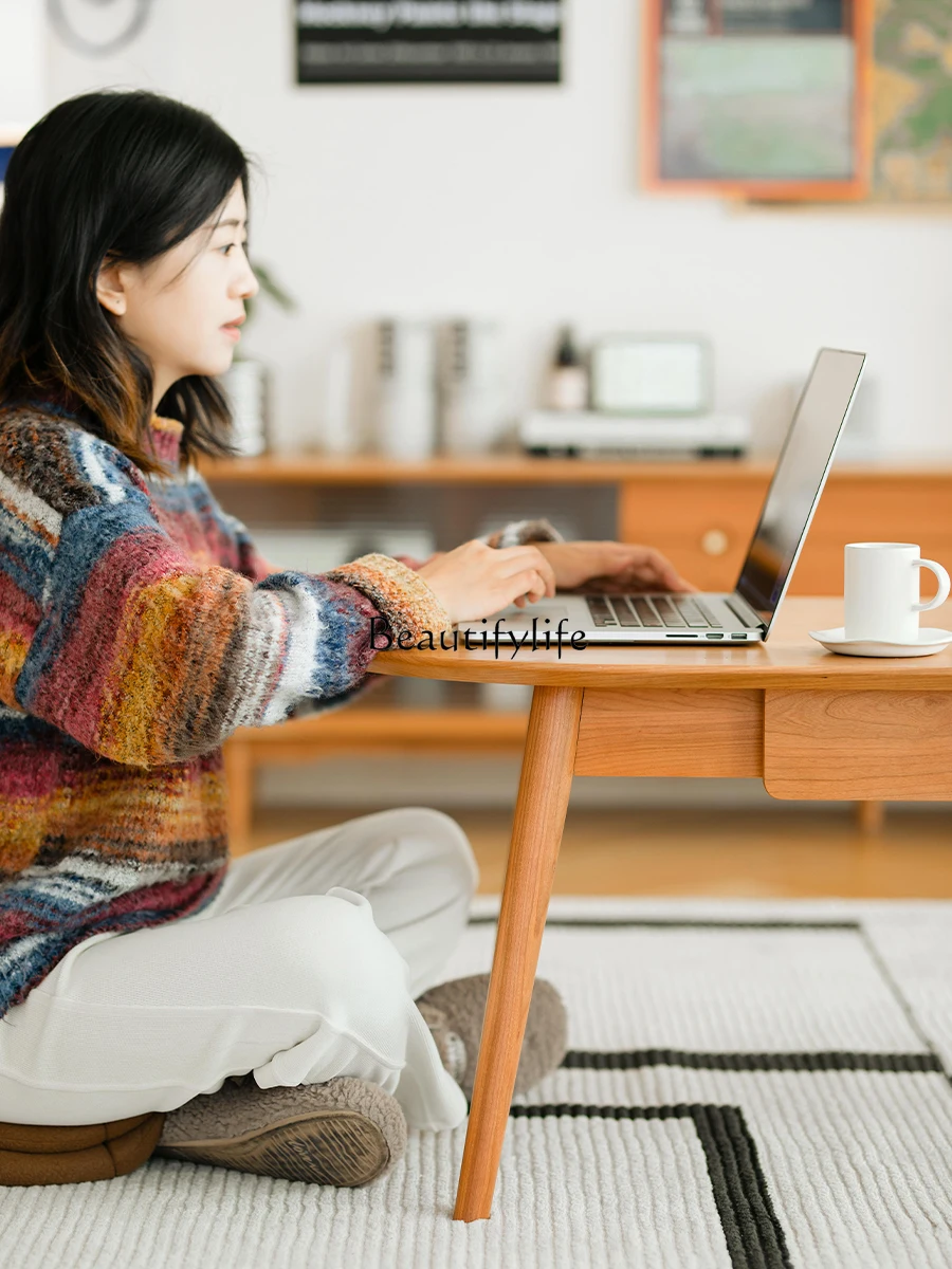 Nordic madeira maciça mesa de centro simples multifuncional sala estar móveis japonês pequeno apartamento mesa chá