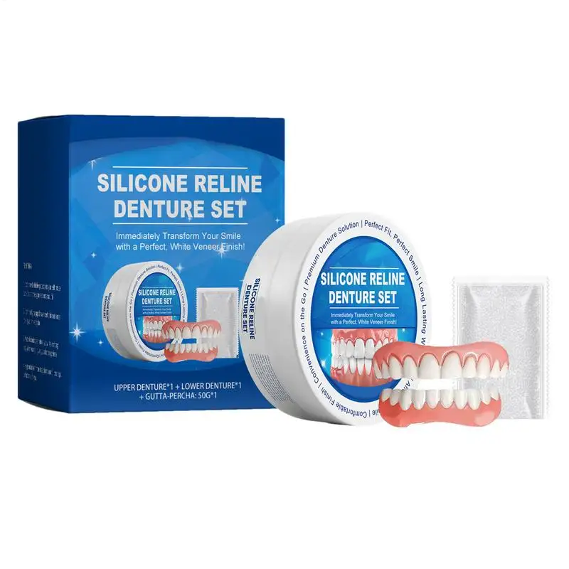 Silicone Relines Denture Kit For Dentures Soft Fake Teeth Denture Relining Kit Silicone Denture Relines Kit Fake Tooth