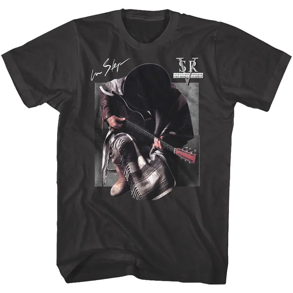 Stevie Ray Vaughan Double Trouble In Step Album Cover Art Men's - Free Shiping