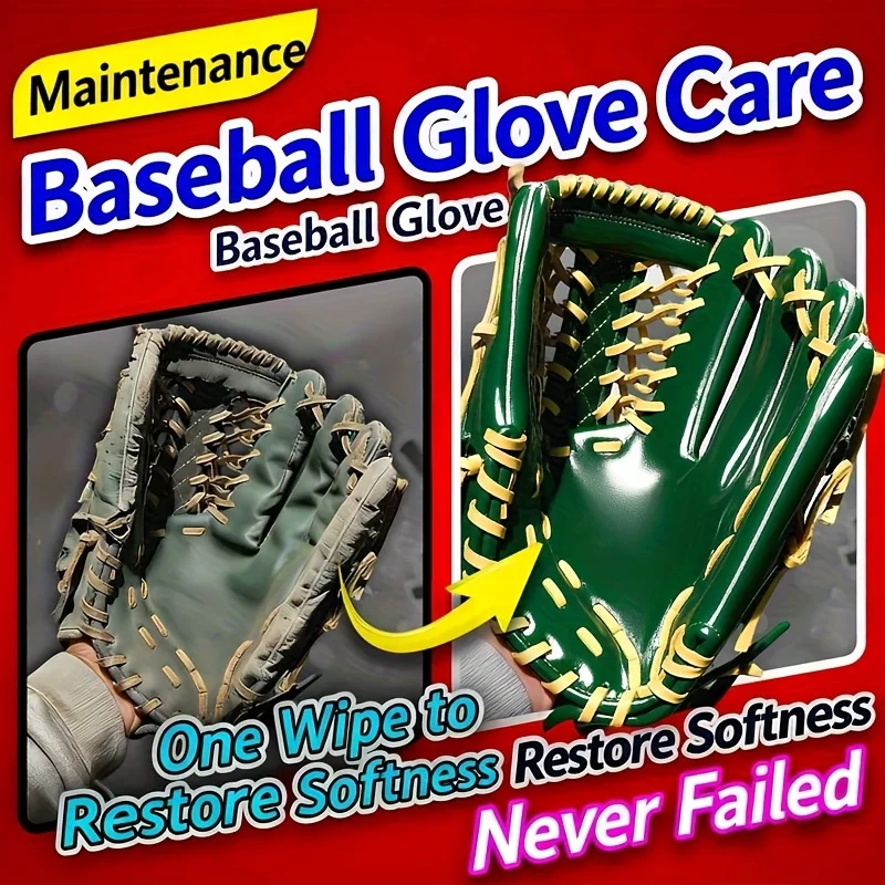 Baseball Glove Leather Care Conditioner Softening Oil Deep Nourishment For Sports Equipment Prevent Dry Crack Restore Shine
