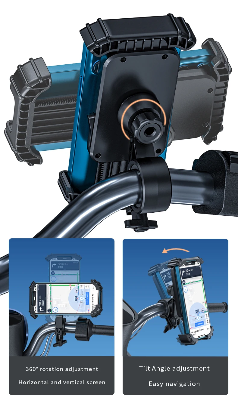 Privatmodell-Fahrradständer, Upgrade, verdickt, vier Ecken, langlebig, Fahrer, stoßfest, Navigationsständer, Motorradständer – Detail 9