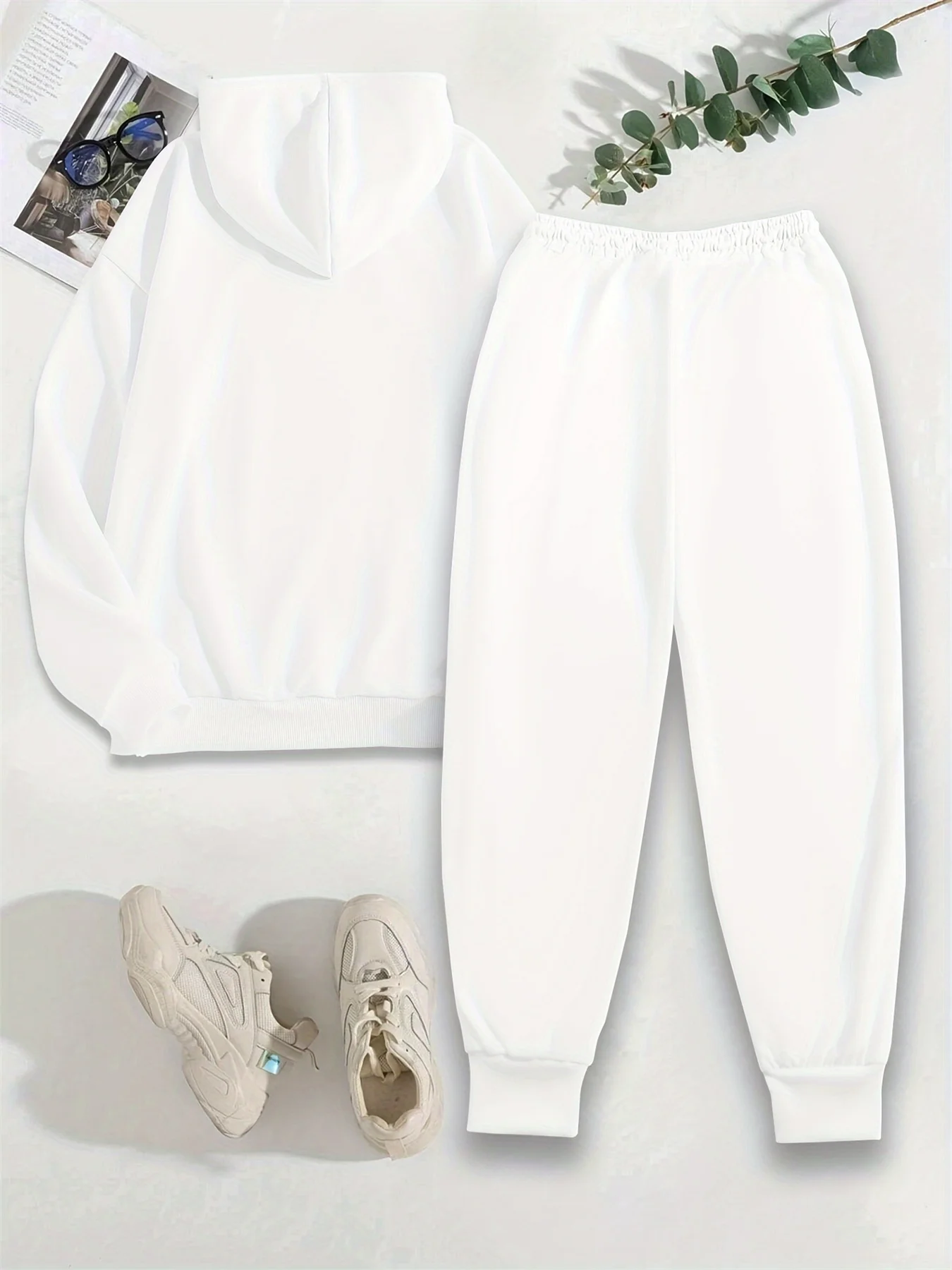 Ensemble sweat à capuche + pantalon de sport pour femmes, Hip Hop Street, décontracté, reine, lettre imprimée, chemise de sport ample, vêtements chauds en polaire, automne