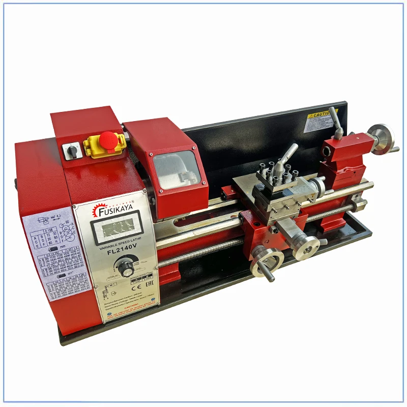 【Hot】1100W Brushless Motor WM210v400 Mini Lathe  38mm Spindle Hole 125mm Chuck Lathe Metal FL2140V