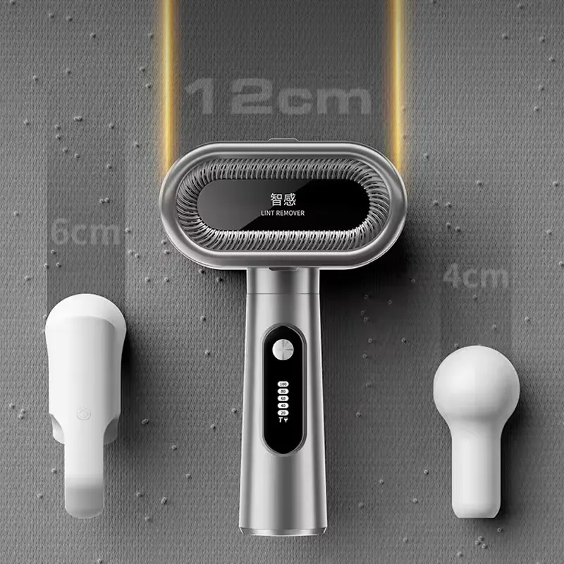 ZaiXiao 2400mAh Lint Remover Spool Machine LED Lighting Hairball Trimmer Double Head 12W Electric Lint Remover Sticky Hair Rolle