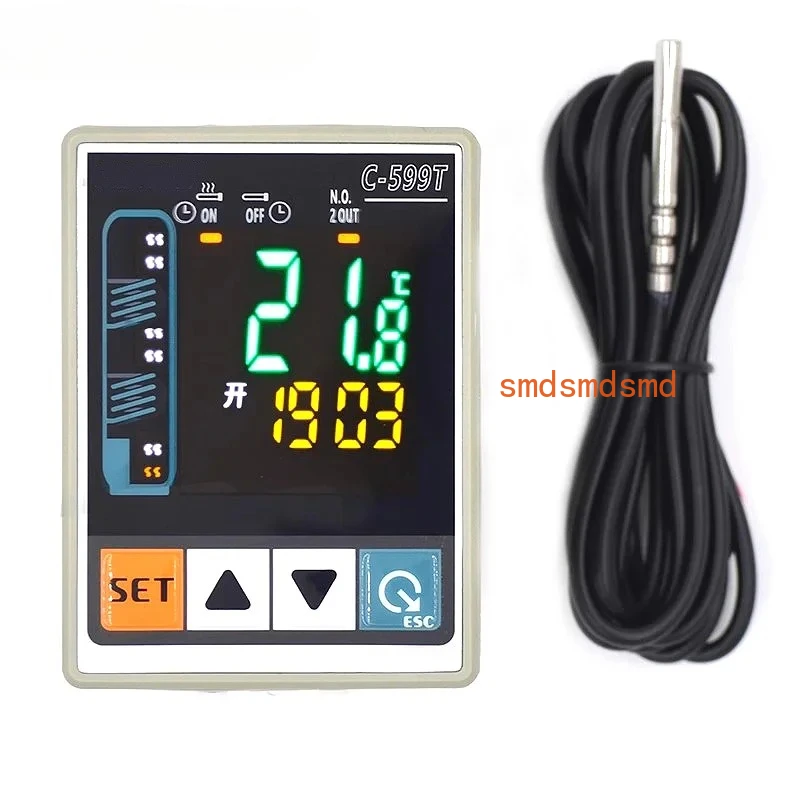 C-599T Four Time Timed Heating Temperature Controller With Adjustable Temperature Control Switch