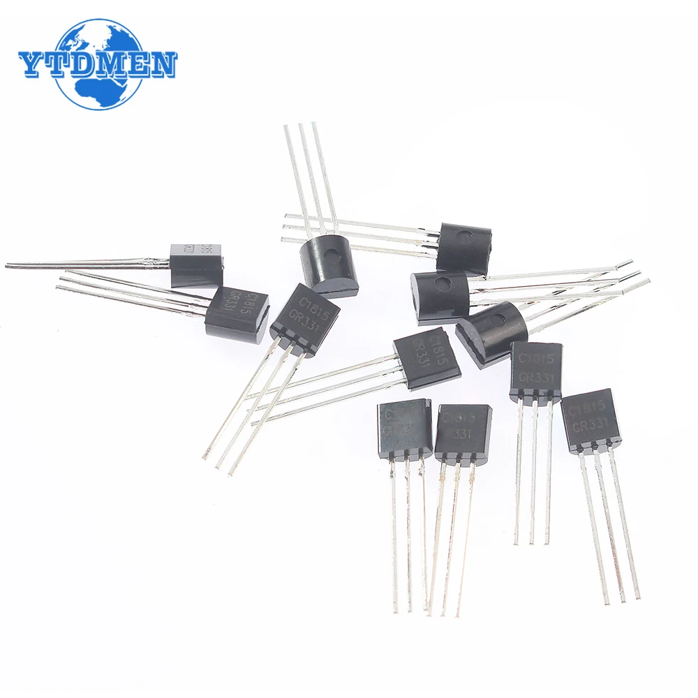 100/200pcs TO-92 Transistor Assorted Kit BC327 BC337 2N2222 2N2907 S8050 2N3904 2N3906 A1015 C1815 2N5551 PNP NPN Transistors