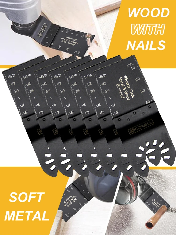 

Wood and Nails Cutting Jigsaw Plunge Multi Tool Saw Blades Not For Starlock Multimaster Bimetal Insert Oscillating Saw Blades
