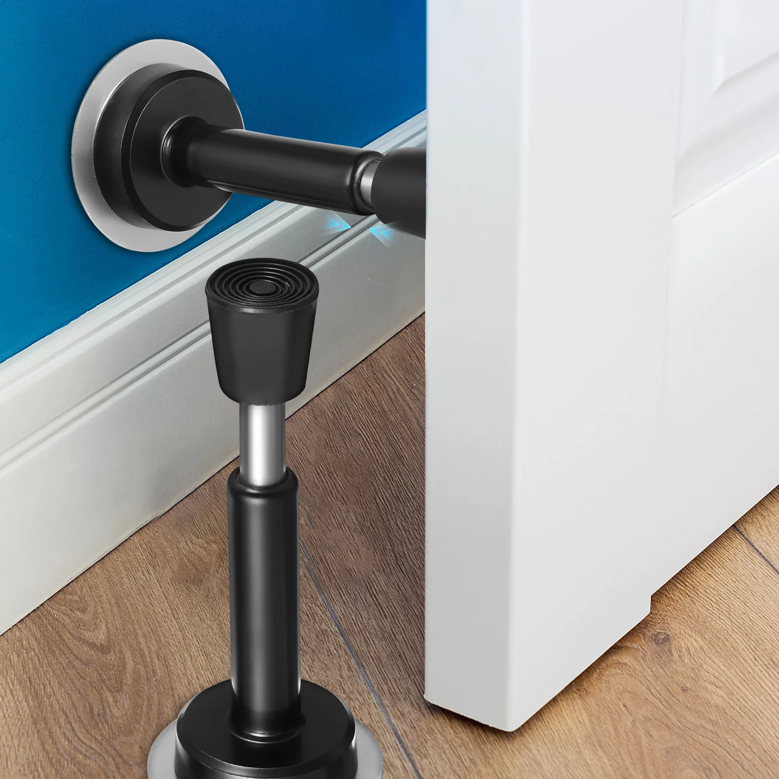 

2 Pcs Stoppers Bumpers Adhesive Stainless Steel Knob Protector Modern Door Stops Door Stops For Wall Sleek Finish