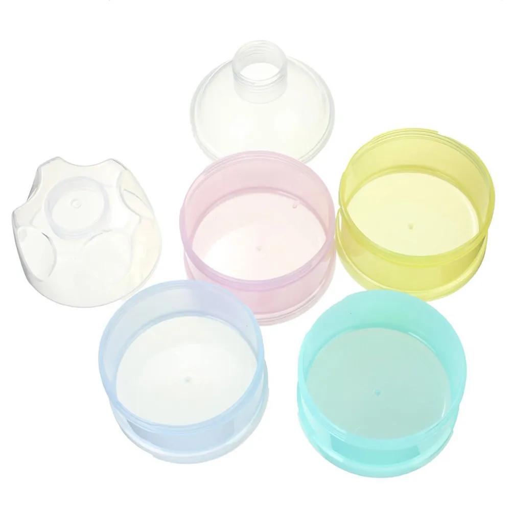 

4 Layers Microwave Safe Sterilizer Safe Baby Milk Powder Dispenser 15Cm Height 7Cm Diameter 96Ml Capacity Storage