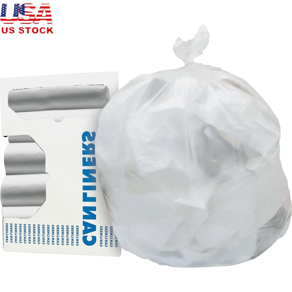 

Сверхмощные мешки для мусора без сердечника 20-30 галлонов, герметичные прочные вкладыши для мусора, без запаха, 500 карат, коробка-дозатор для коммерческого использования