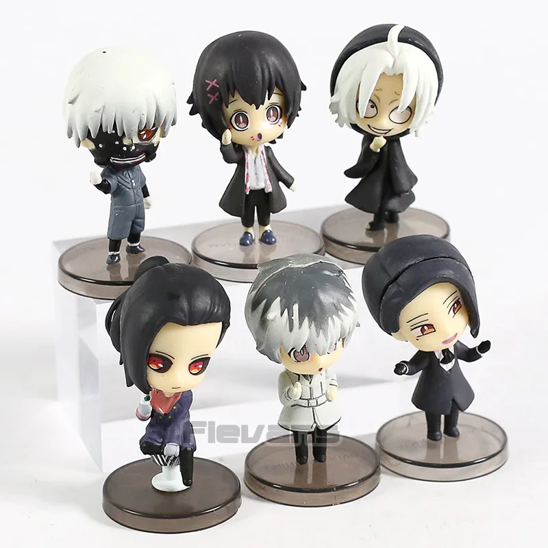 Tokyo Ghoul Kaneki Ken Sasaki Juzo Suzuya Uta Furuta Takizawa Seido Figures Gashapon Capsule Toys Set