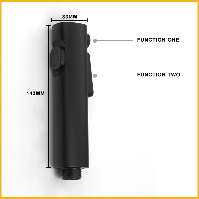 المرحاض الدوش بيديت رئيس يده رذاذ ل شطاف الصحية دش الحمام ABS G1/2 "صنبور بيديت التنظيف الذاتي الرش #6
