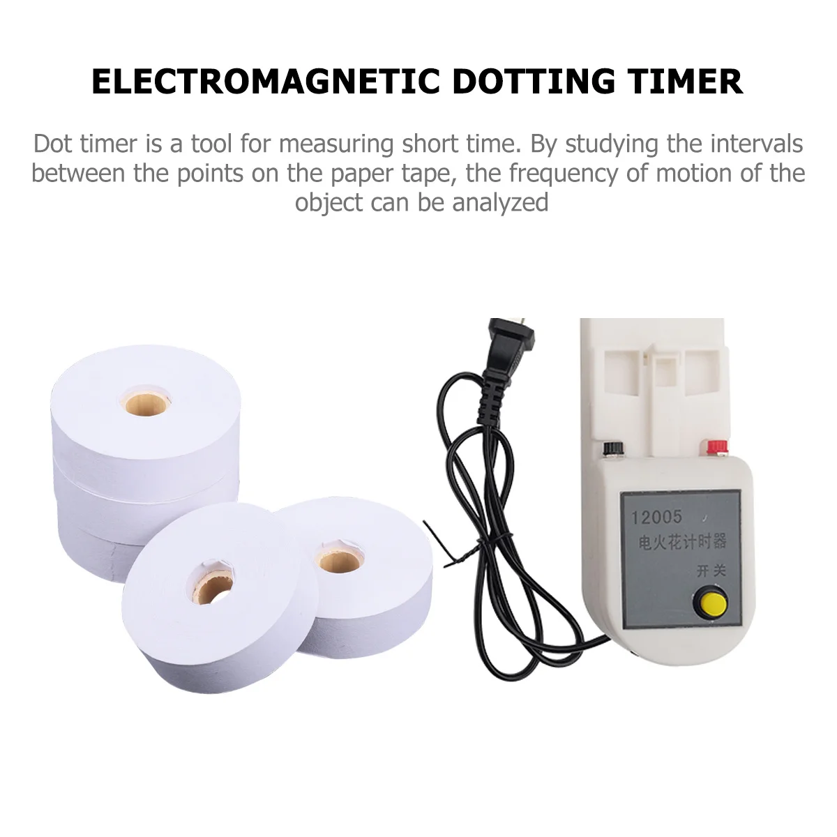 

5Pcs Dot Timer Paper Tape Physics Experimental Apparatus Teaching Instruments for School Classroom Laboratory