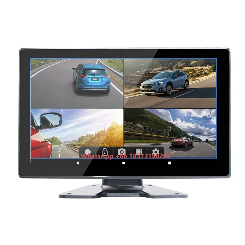 4/6 Channel Car Dvr Mirror Car Video Driving Recorder 10.1 Inch Fleet Tracking System Fleet Management 4g Gps Navigation
