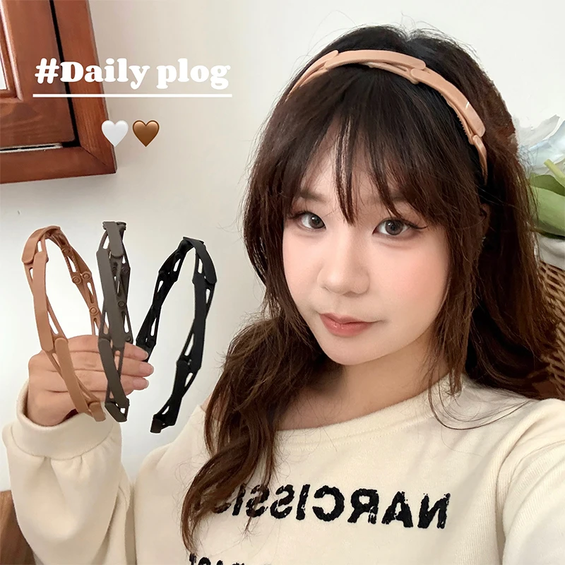 المحمولة للطي رباط شعر النساء عدم الانزلاق عقال غسل الوجه هيرباند الفتيات إكسسوارات الشعر عقال قابل للسحب