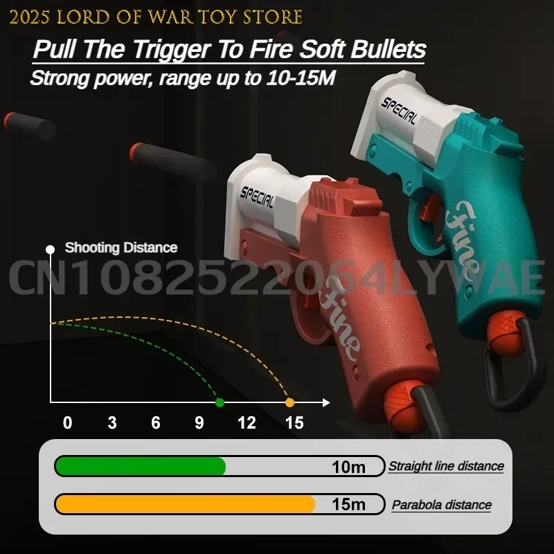S686 Shotgun Sucker Bullets Toy Gun Model Soft Bullets Pistol Shell Ejection Launcher Outdoor Cs Pubg Game Prop Kids Adult Gifts