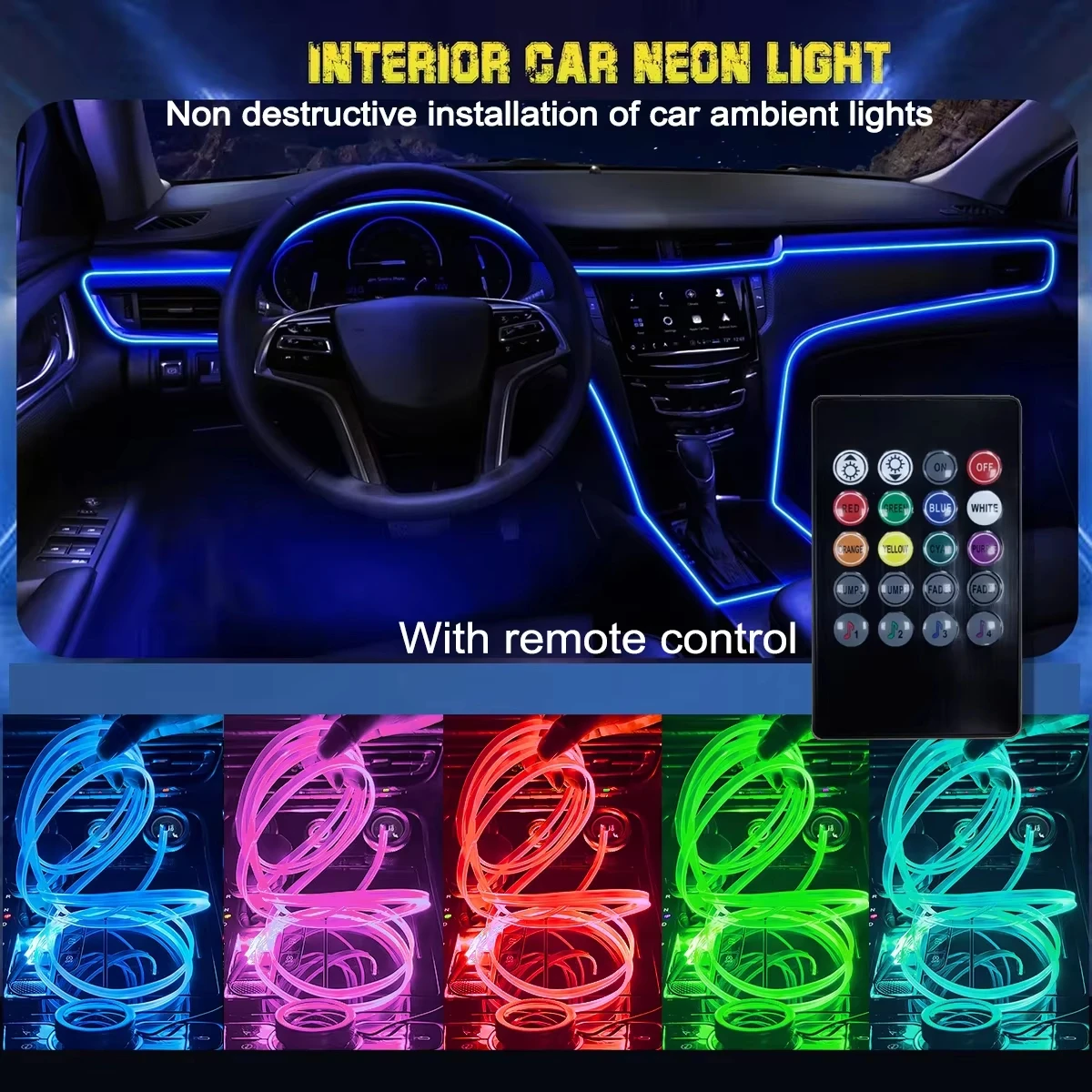 

RGB LED Interior Ambient Lights Fiber Optic Atmosphere Neon Lighting Kit APP Control Auto Decorative Lamps For Renault Talisman