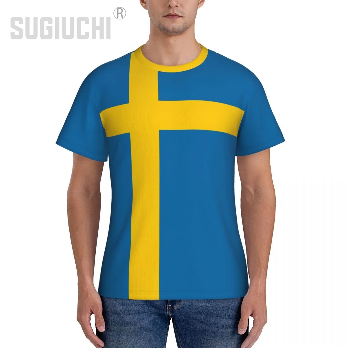 Tight Sports T-shirt Sweden Flag Swedish 3D For Men Women Tees jersey Clothes Soccer Football Fans Gift Patriotic T shirt