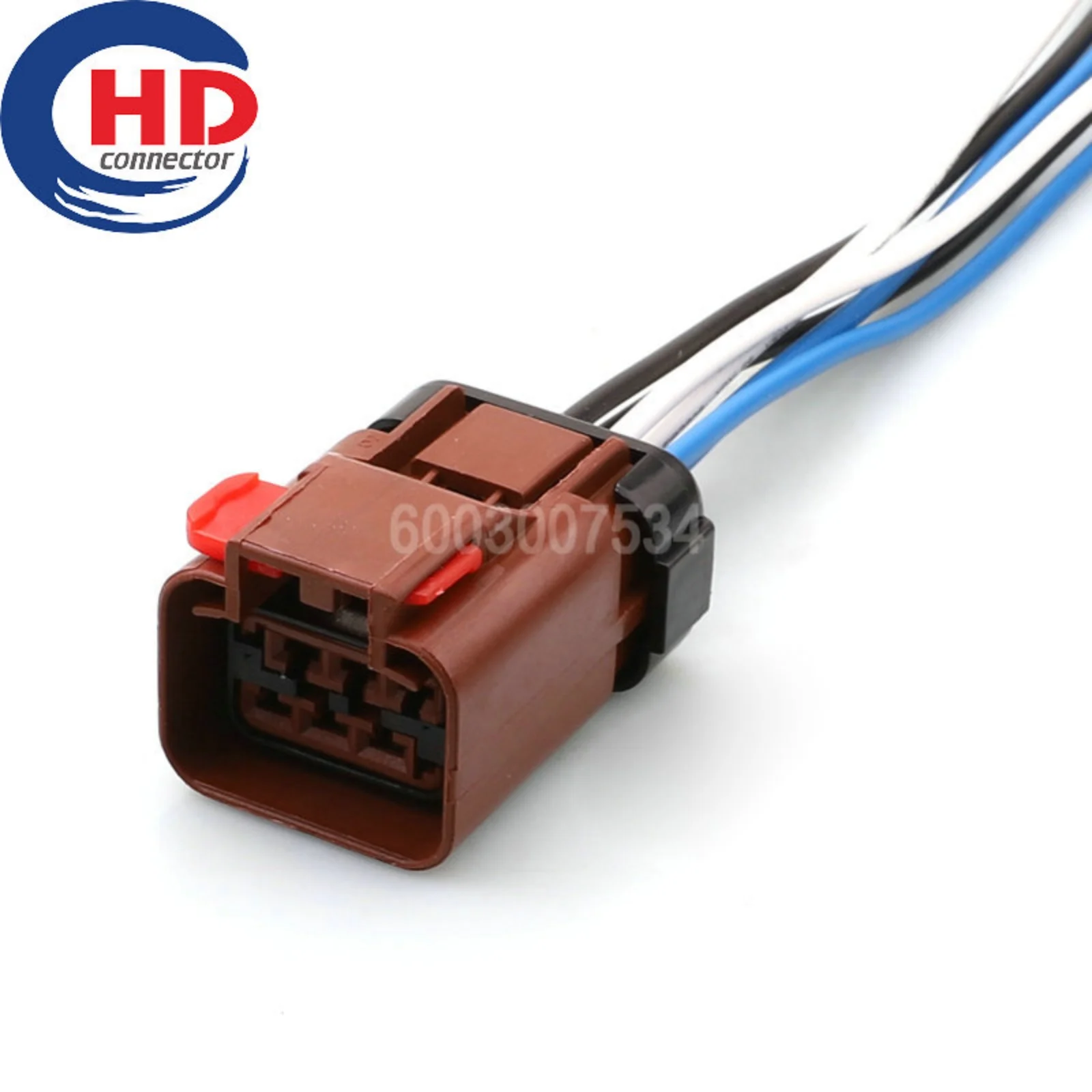 

6 pin Waterproof 90 deg bulkhead insulated Wiring Harness lamp holder female connector 54200608