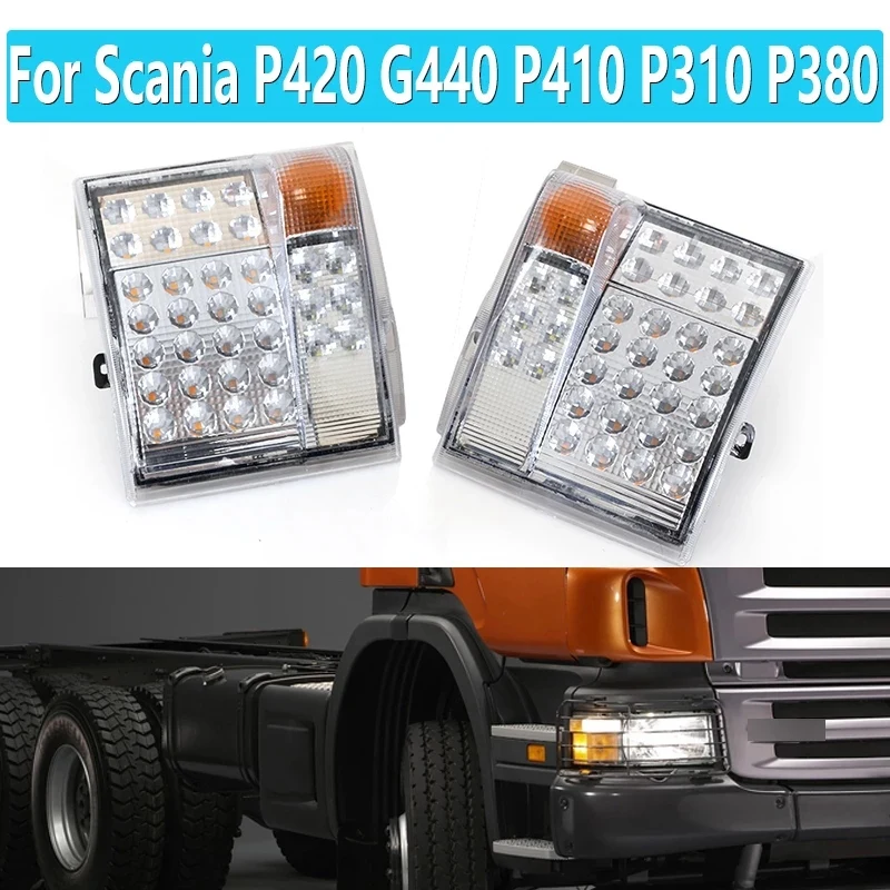 Luz LED de esquina para coche y camión, indicador de giro para Scania P420, G440, P410, P310, P380, 1385410, 1387155