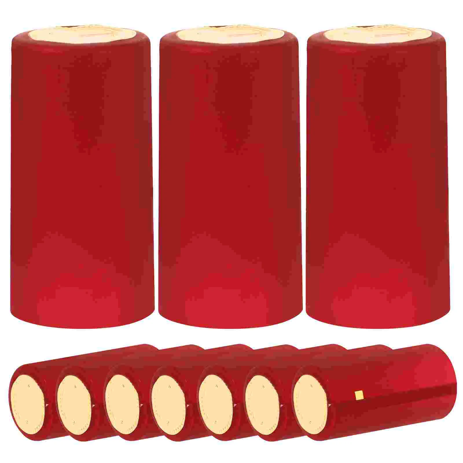 

100 PCS Red Bottle Film Sealer Machine Corks Pvc Accessories