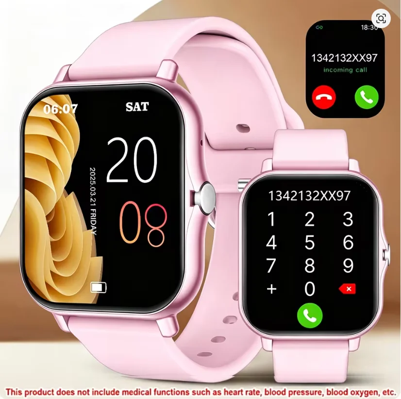 1.83-inch Full-Screen Touch, Lightweight Design, Simple and Stylish, Outdoor Sports Smartwatch, Wireless Call Answering/Music