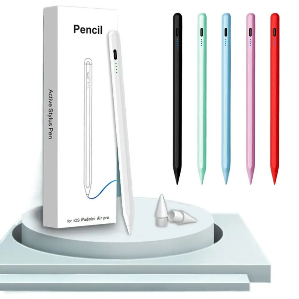 

Rechargeable Stylus Pen Battery Indicator Palm Rejection Tablet Touch Pen Tilt Sensitivity Mobile Phone for iPad mini Air Pro