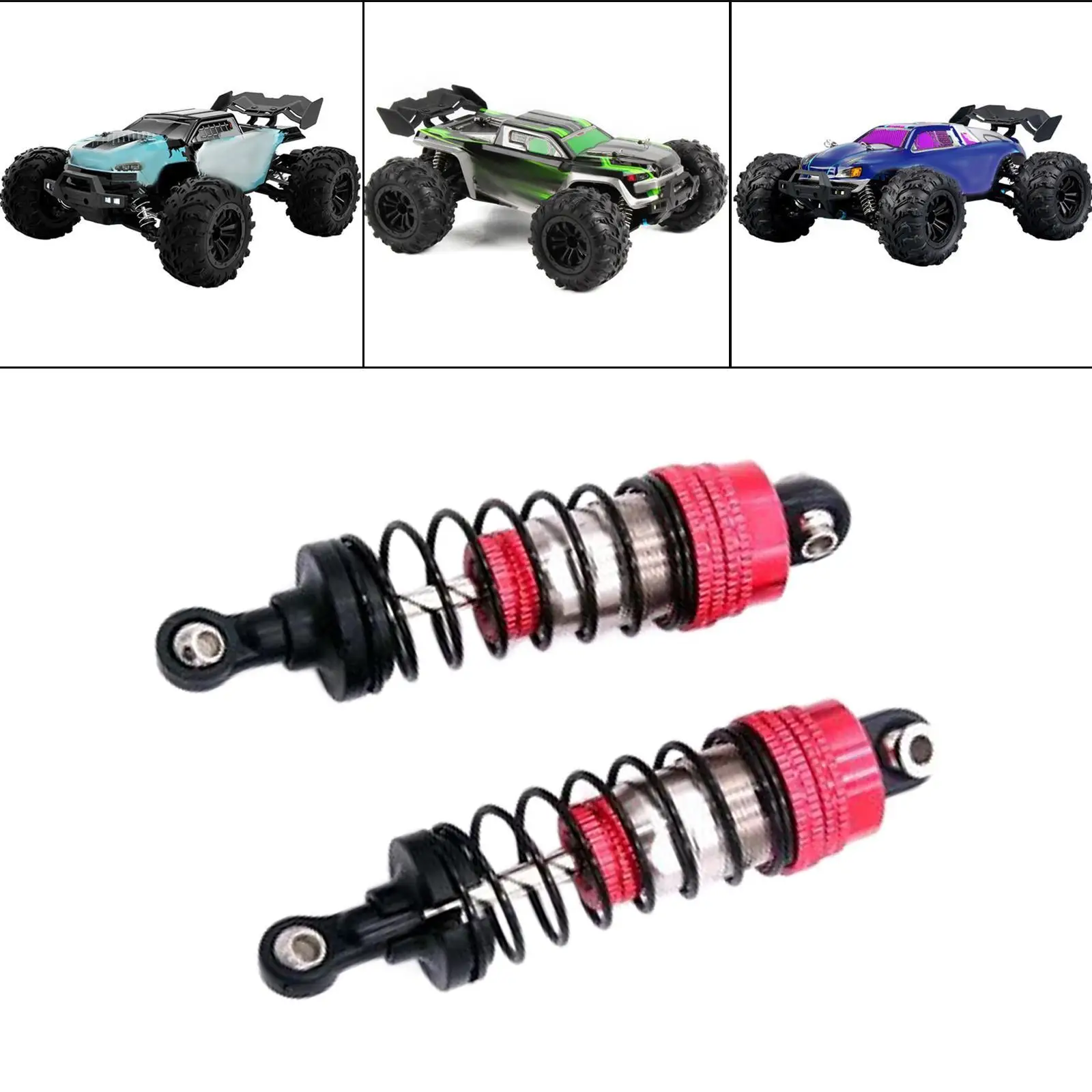 2x RC カーショックアブソーバーアクセサリー修正交換用油圧ショック