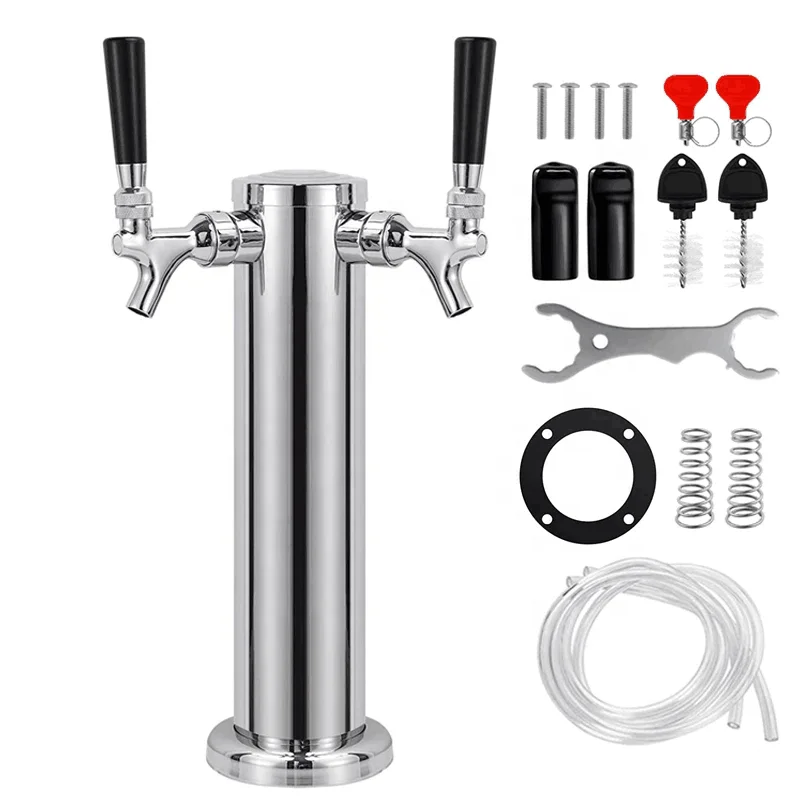 Dual Faucet Draft Beer Tower 3