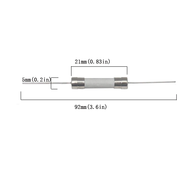 【20-5PCS】5*20mm Ceramic fuse tube fuse With a pin 5x20mm 250V 0.5A 1A 2A 3.15A 4A 5A 6.3A 8A 10A 12A 15A 20A 25A 30A Fast