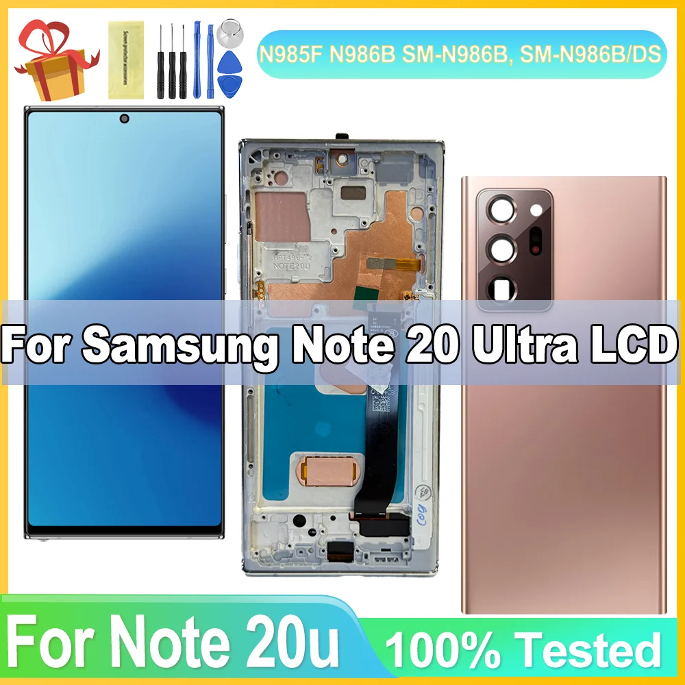 

TFT For Samsung Note20 Ultra Screen 4G LCD Touch Screen Replacement +Frame For Samsung Galaxy Note 20 Ultra 5G N986B LCD Display