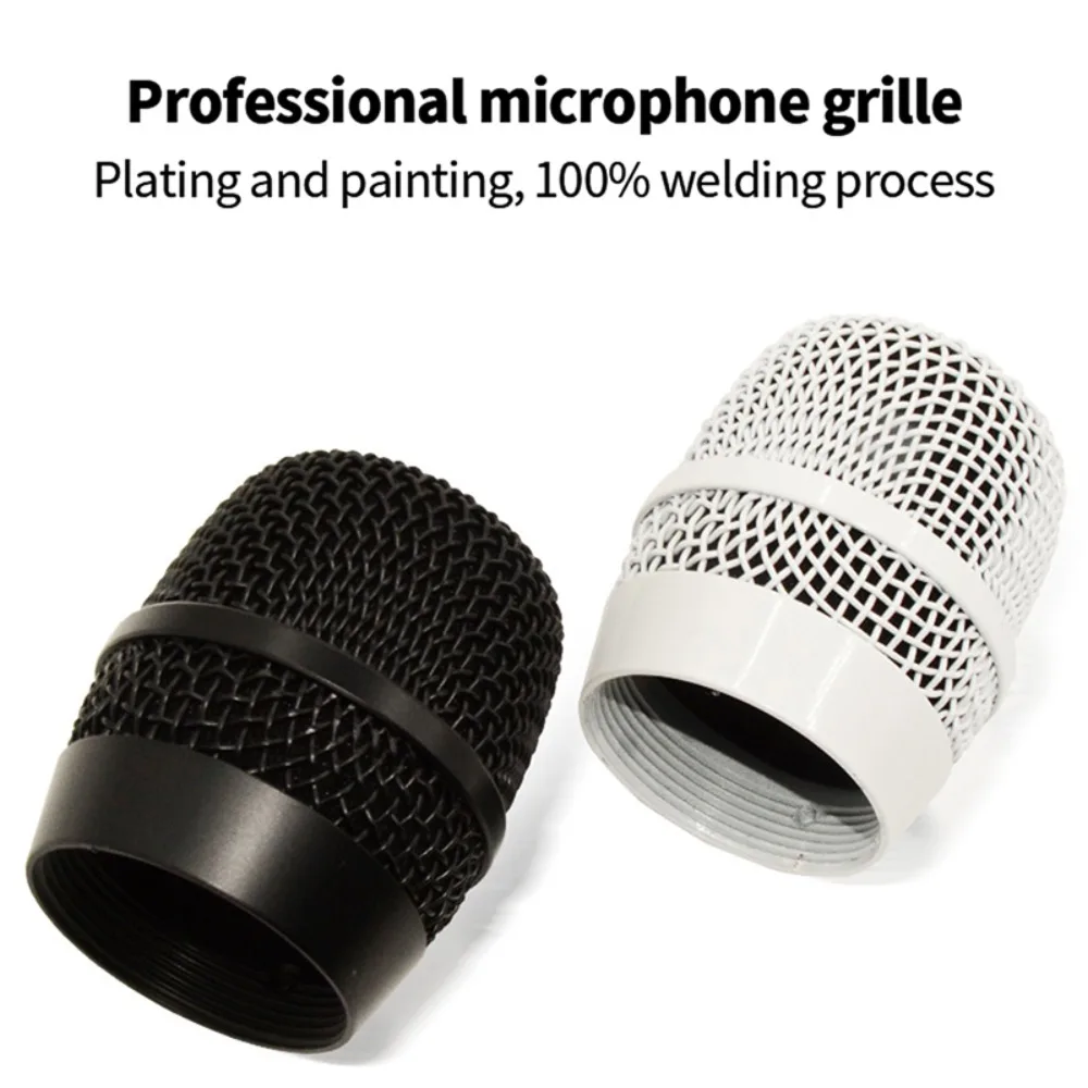 Mic Windscreen Part Metal High Density Sponge Replacement Head Mic Mesh Cover Microphone Mesh Head Microphone Grill Head