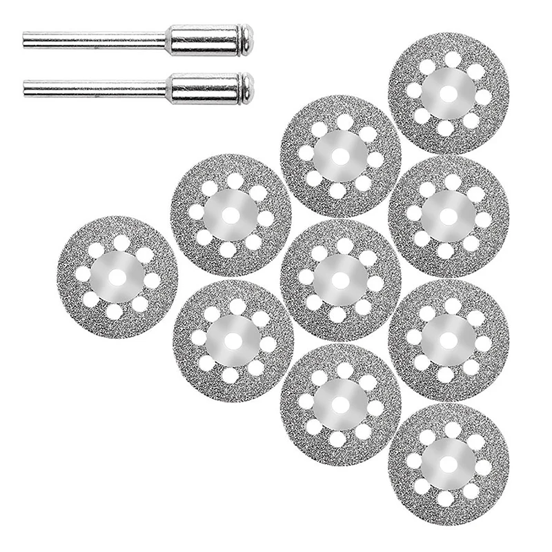 ダイヤモンドカッティングディスク22mm,3mm, 10個,金属回転工具,電気グラインダー部品