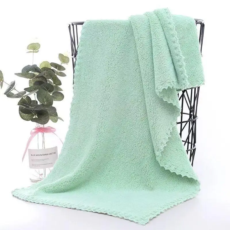 Adult Quick-drying Towel Set Simple Absorbent Soft For Face And Hands 5-piece Coral Fleece Towels 75cm 35cm