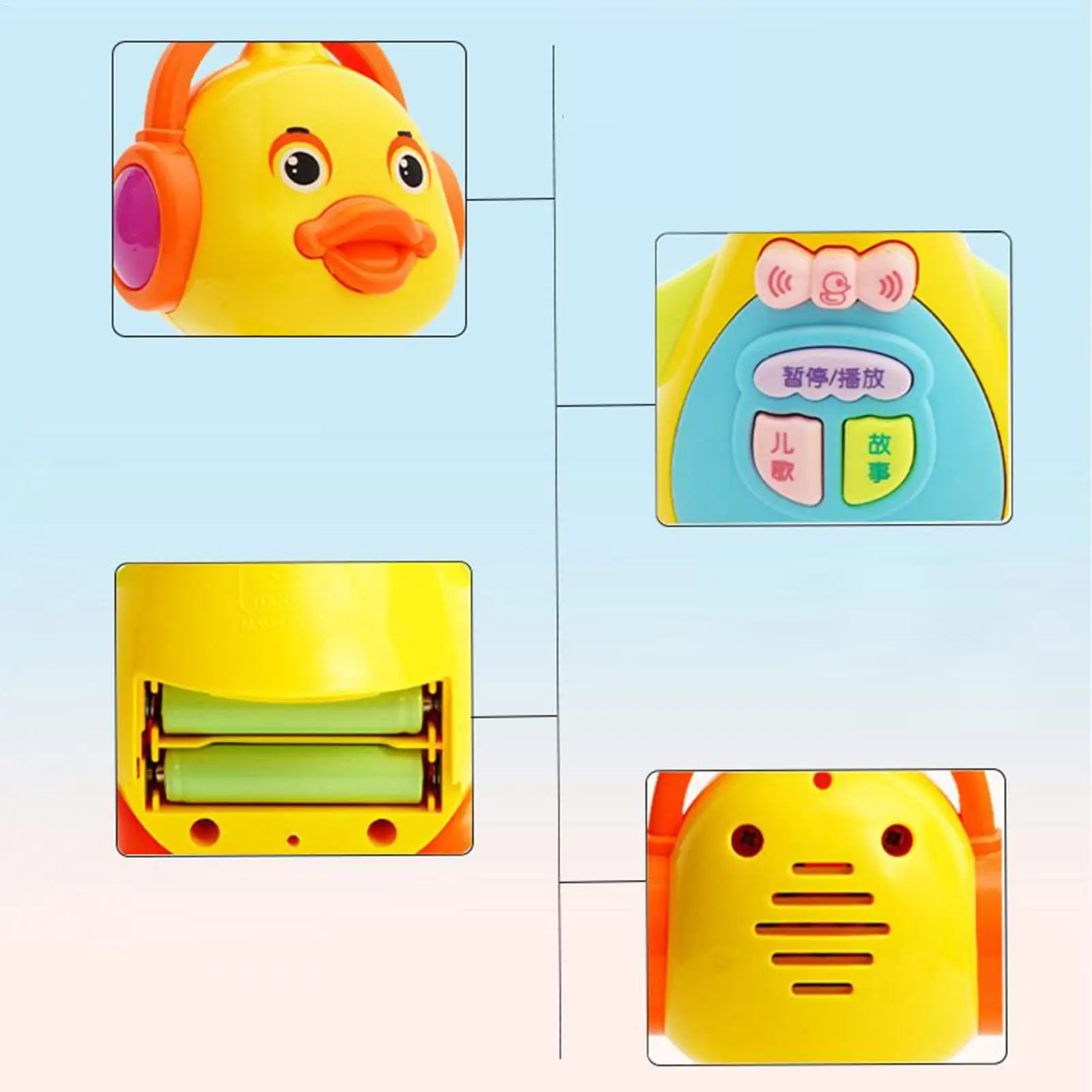 Electronic Toys Dancing Duck Funny Blink Eyes Flashing Light Shake The Body Cute Musical Cartoon Animal Educational Toy Kid Gift