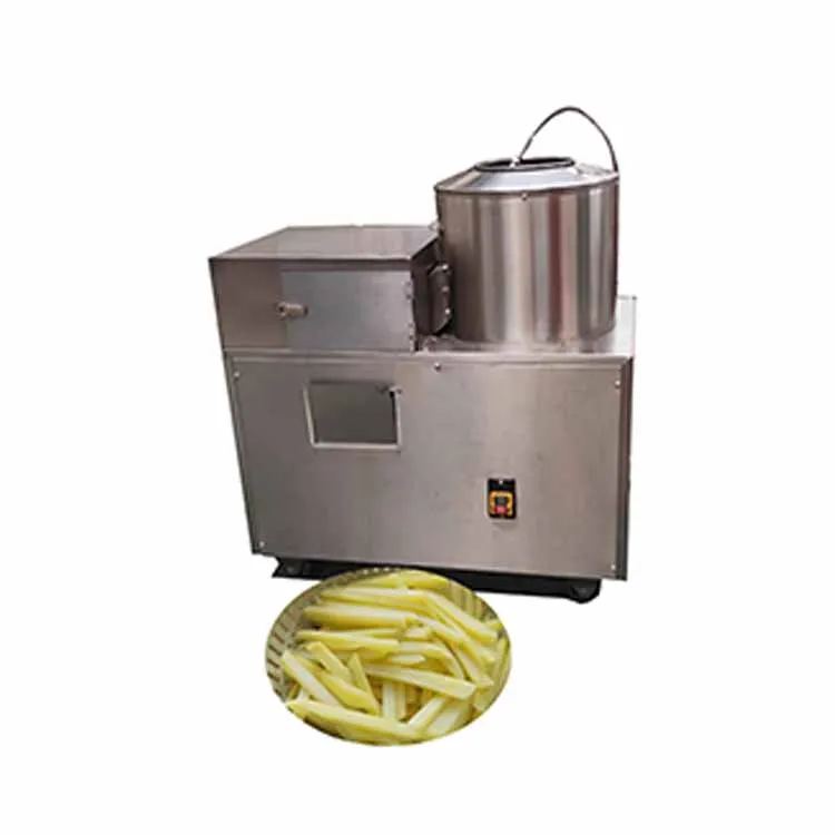 

Commercial Papas French Fries Potato Chips Machine Automatic Potato Washing Washer +Cutter 3 In 1 Machine