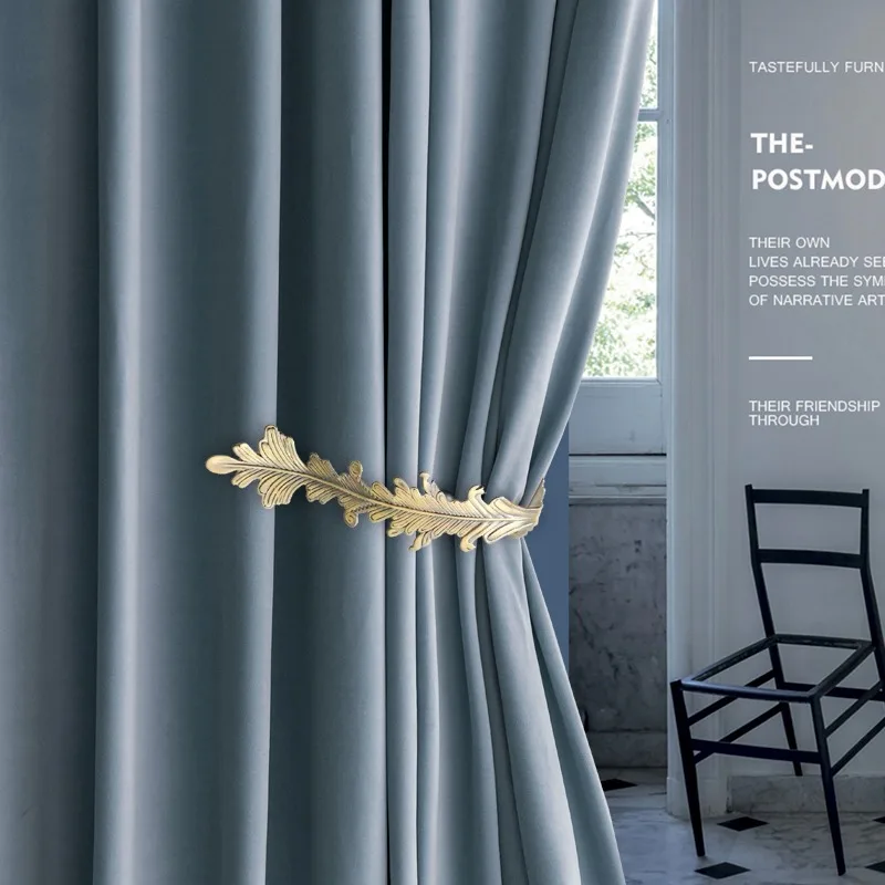 Custom Size European Style Simple Pink Velvet Luxury Curtains for Living Dining Room Bedroom White Tulle Modern Fashion Decor