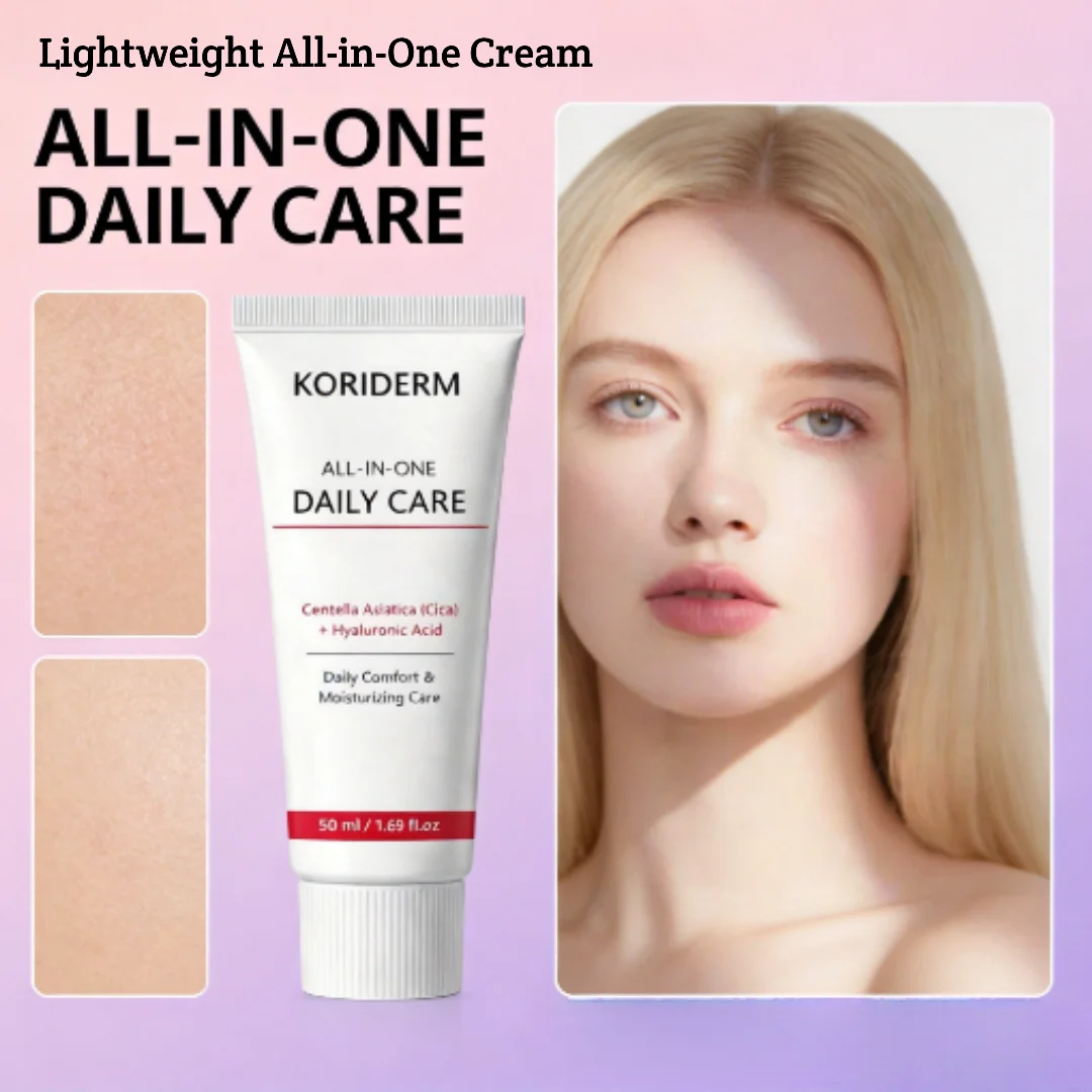 

Крем для лица KORIDERM с центеллой азиатской и гиалуроновой кислотой: увлажняющий, успокаивающий, легкий, для ежедневного ухода за кожей