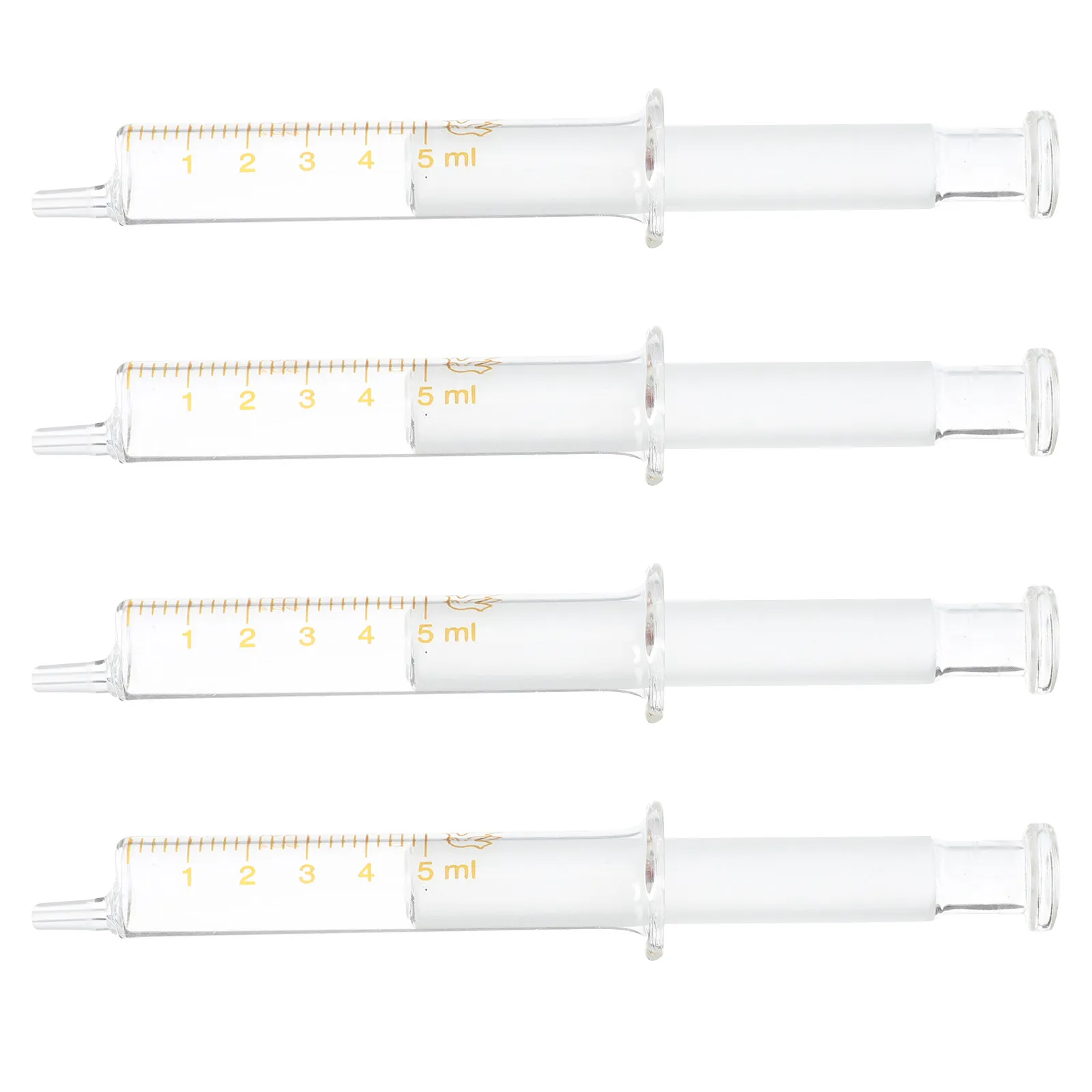 

Набор из 4 шприцев для розлива парфюмерии, 5 мл, стеклянные градуированные тубы для эфирных масел, удобное решение для хранения и дозирования своими руками