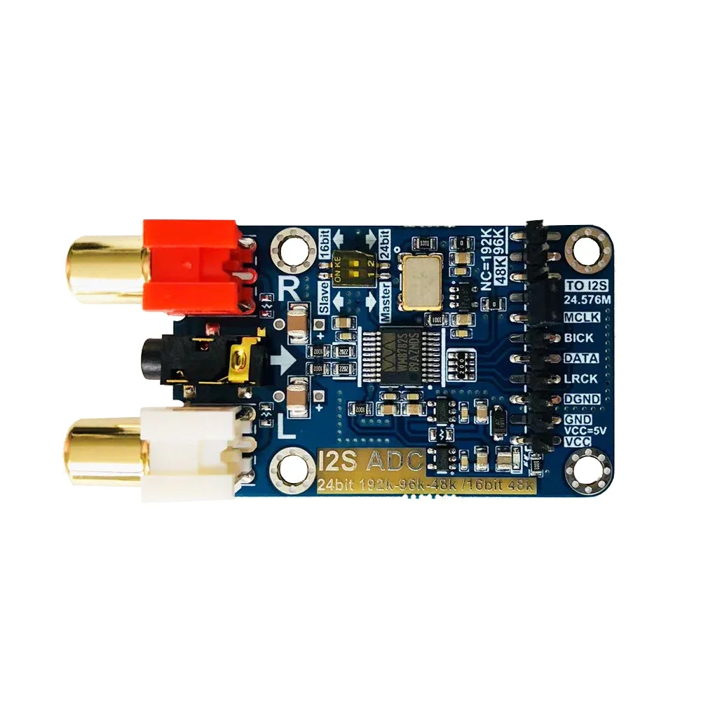 Nvarcher HIFI I2S АЦП Модуль карты захвата Модуль мастер-подчиненного режима Макетная плата 24BIT 192K 96K 48K