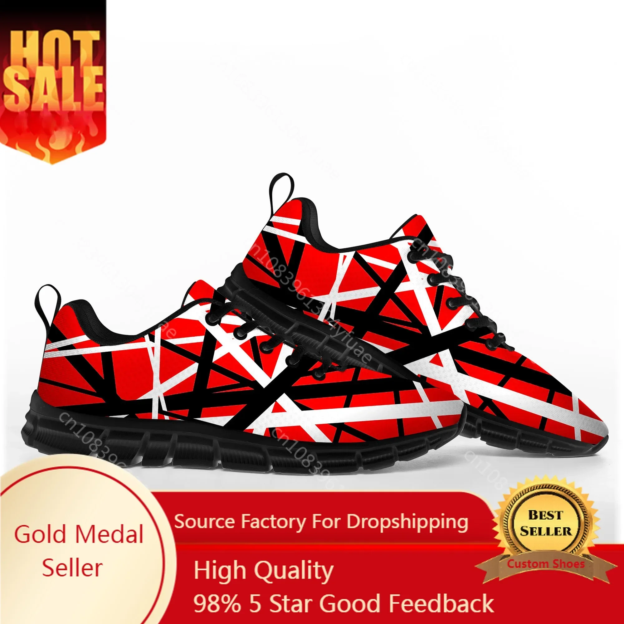 Van Evh 1984 Stripes Halen Sports Shoes Mens Women Teenager Kids Sneakers Rock Band 5150 Casual Custom Couple High Quality Shoes