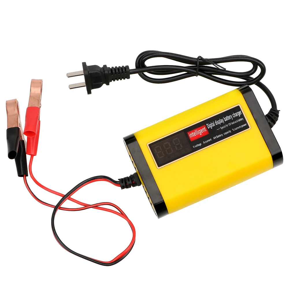 

3 Stages Lead Acid AGM GEL Battery-chargers Car Battery Charger Car Accessories 2A Intelligent Fast Power Charging