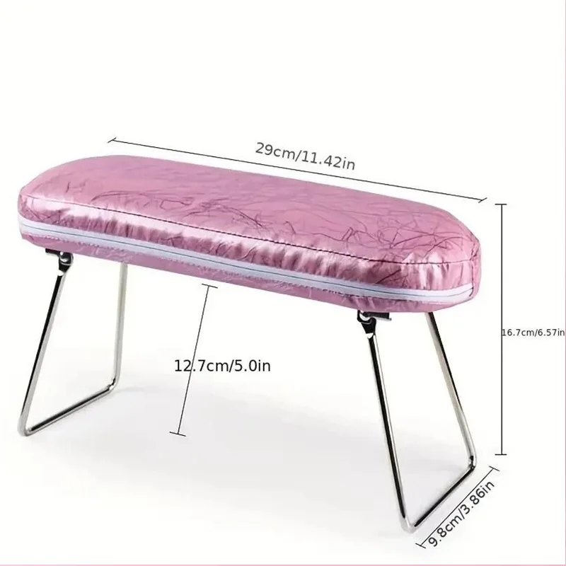 1pc hand pillow armrest pad bracket, foldable professional nail art hand pillow nail rack, durable support hand pad.