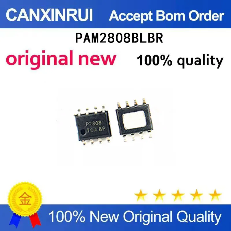 (5-100 Pieces) Brand new original PAM2808BLBR silk screen P2808 5WLED driver IC chip patch SOP-8