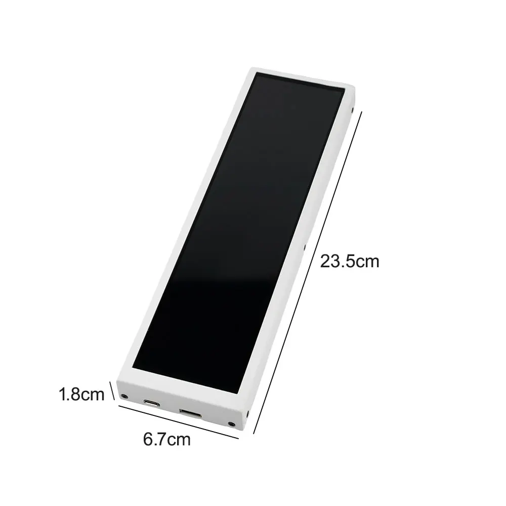 Schermo LCD a striscia lunga 8.8 "1920*480 HD-MI scheda Driver Monitor secondario AIDA64 Sub Display CPU GPU SSD informazioni per Windows